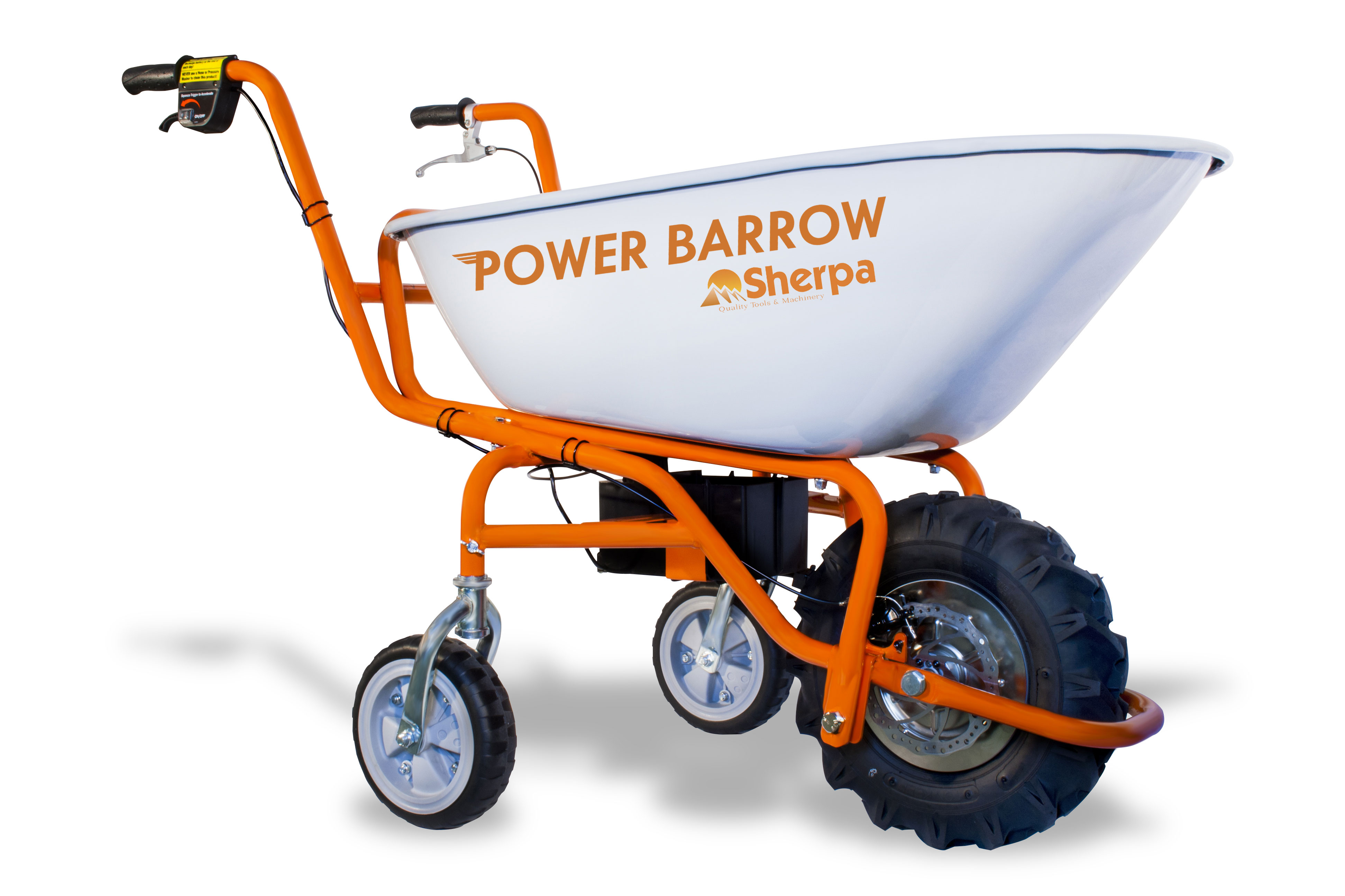 Power Barrow Cordless L Kg Wheelbarrow Sherpa Tools
